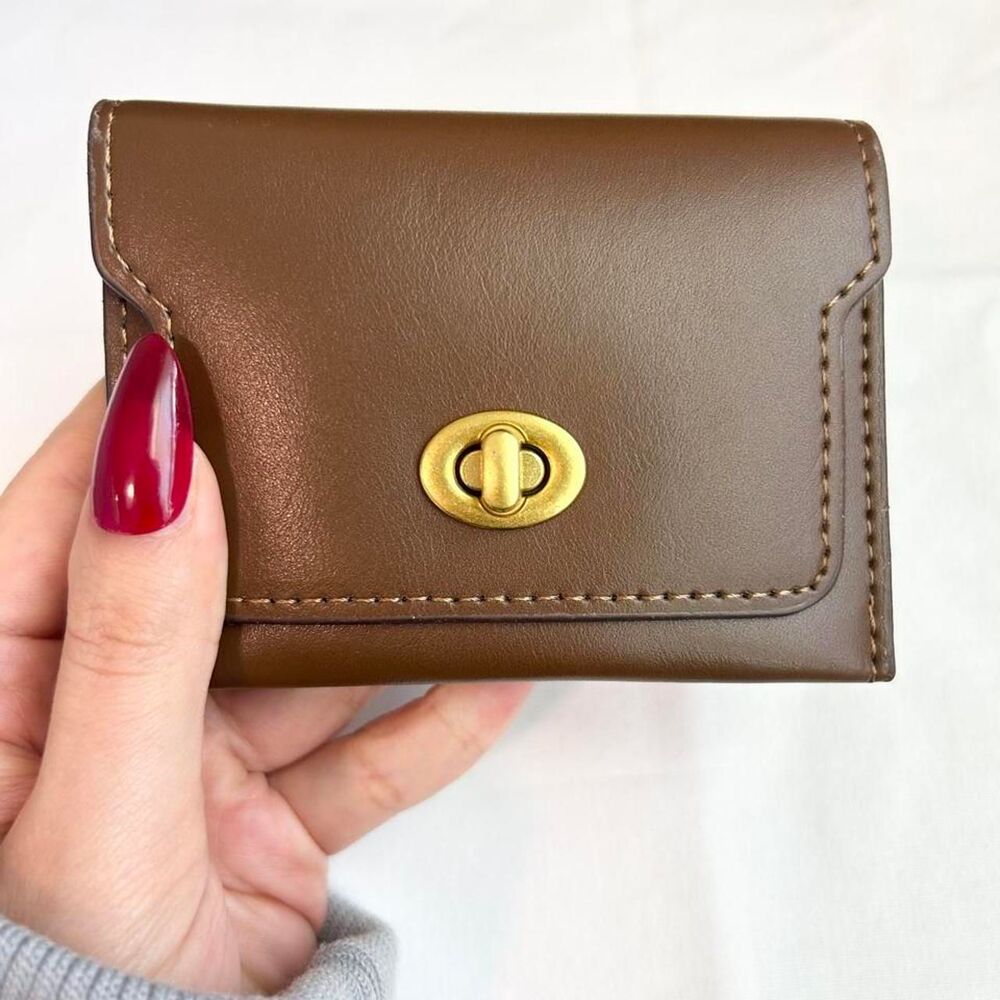 Vintage Inspired Luxury Brown Vegan Leather Wallet